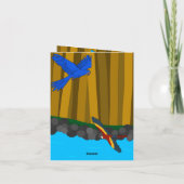 Parrots Exotiques Dans La Forêt Bonne Carte Annive (Dos)