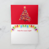 Parrots Love Kerstmis Feestdagen Kaart (Binnen)