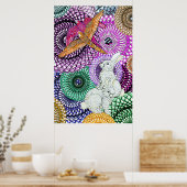 Parrots Love Rabbits Poster (Keuken)