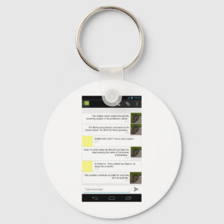 Parrots zijn kleine Raptors Merch Sleutelhanger