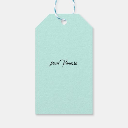 Parrottulp, Floral Cadeaulabel (Achterkant)