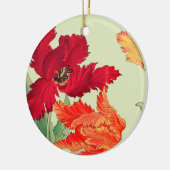 Parrottulp, Floral Keramisch Ornament (Links)