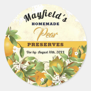 Pars Fruit Canning   Jam Jar Label