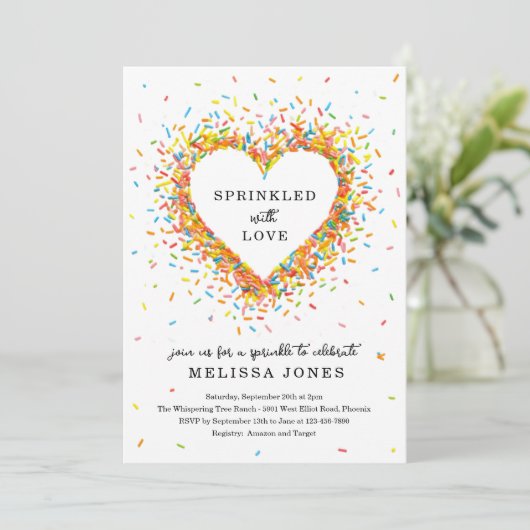 Parsemé d'amour Invitation (Debout devant)