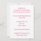 Parsemé d'amour Invitation | Color Pop (Dos)