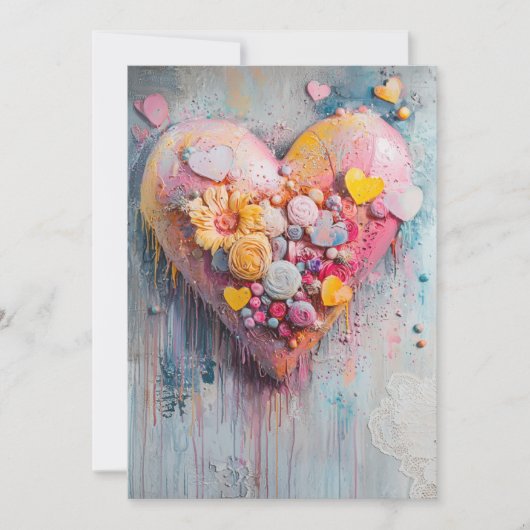 Parsemé d'amour Invitation | Douces petites taches (Devant)