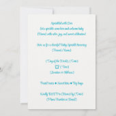 Parsemé d'amour Invitation | Douces petites taches (Dos)