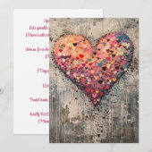 Parsemé d'amour Invitation | Joie lumineuse (Devant / Derrière)