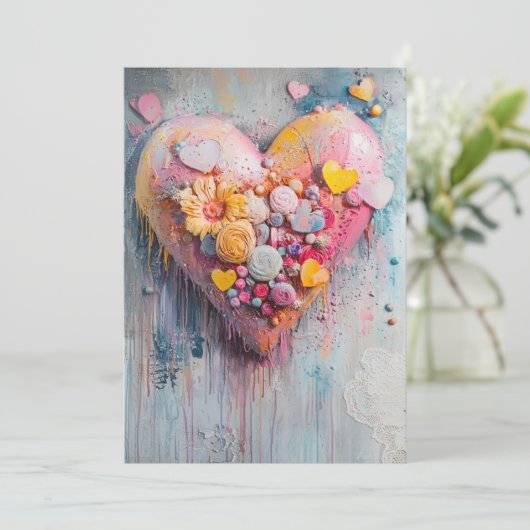 Parsemé d'amour Invitation | Petits points sucrés (Debout devant)