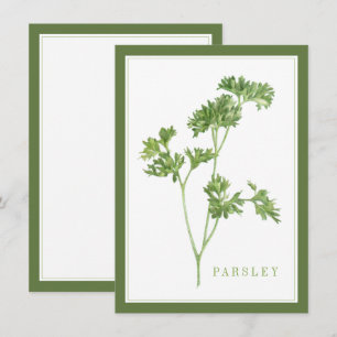 PARSLEY FRAIS 4,5x6,25 Carte plate / Vert