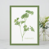 PARSLEY FRAIS 6,5x8,75 Carte plate / Vert (Debout devant)
