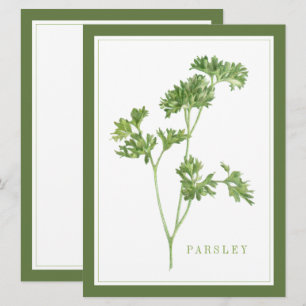 PARSLEY FRAIS 6,5x8,75 Carte plate / Vert