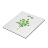 Parsley Herb Greenery Kitchen Culinaire Green Chic Tegeltje (Zijkant)