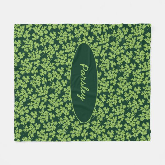 Parsley Pattern Fleece Deken (Voorkant (Horizontaal))