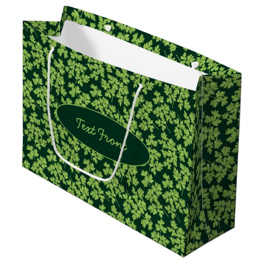 Parsley Pattern Groot Cadeauzakje (Voorkant Gekanteld)