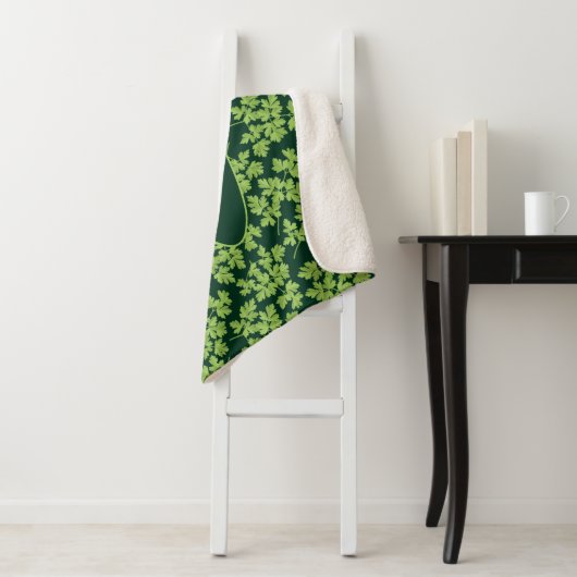 Parsley Pattern Sherpa Deken (In situ)
