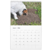Parson Jack Russell Terrier Chien Calendrier par J (Mar 2026)