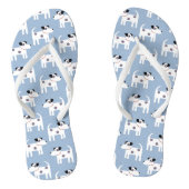 Parson Jack Russell Terrier Dog Blue Teenslippers (Voetbed)
