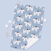Parson Jack Russell Terrier Dog Pattern Blue Golfhanddoek
