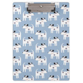 Parson Jack Russell Terrier Dog Pattern Blue Klembord (Voorkant)