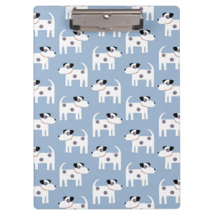 Parson Jack Russell Terrier Dog Pattern Blue Klembord
