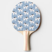 Parson Jack Russell Terrier Dog Pattern Blue Tafeltennisbatje (Achterkant)