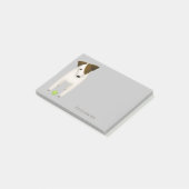 Parson Jack Russell Terrier met schattige hoofdkan Post-it® Notes (Schuin)