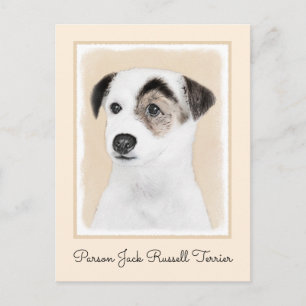 Parson Jack Russell Terrier Painting - Dog Art Briefkaart