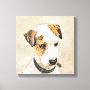 Parson Jack Russell Terrier Painting - Dog Art Canvas Afdruk