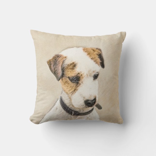 Parson Jack Russell Terrier Painting - Dog Art Kussen (Voorkant)