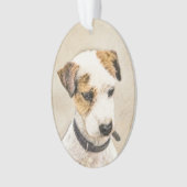 Parson Jack Russell Terrier Painting - Dog Art Ornament (voorkant)