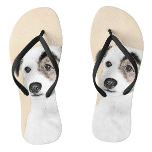 Parson Jack Russell Terrier Painting - Dog Art Teenslippers