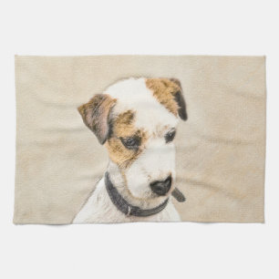Parson Jack Russell Terrier Painting - Dog Art Theedoek