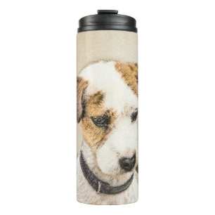 Parson Jack Russell Terrier Painting - Dog Art Thermosbeker