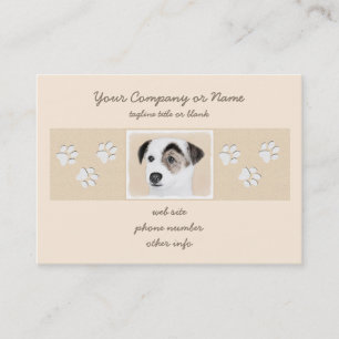 Parson Jack Russell Terrier Painting - Dog Art Visitekaartje