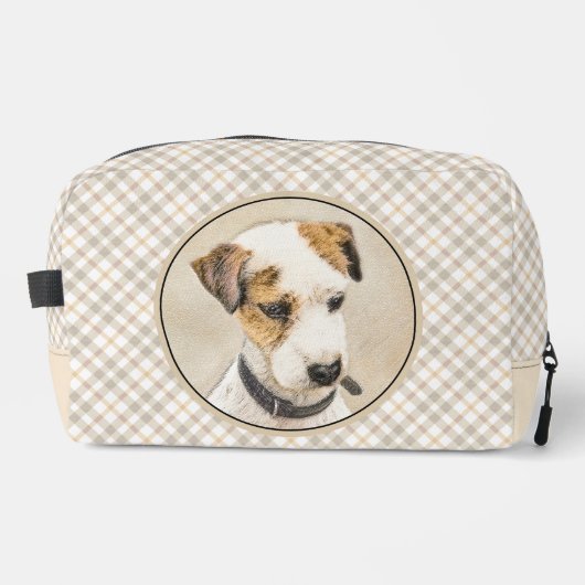 Parson Jack Russell Terrier Schilderen Pet Dog Art Toilettasje (Voorkant)