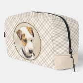 Parson Jack Russell Terrier Schilderen Pet Dog Art Toilettasje (Rechterhoek)