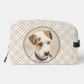 Parson Jack Russell Terrier Schilderen Pet Dog Art Toilettasje (Achterkant)