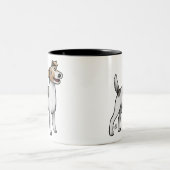 Parson Jack Russell Terrier Two-Tone Coffee Mok (Center)