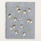 Parson Jack Russell Terriers ardoise monogrammée (Devant)