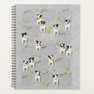Parson Jack Russell Terriers grijs kalender 2020 Planner