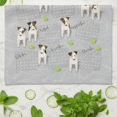 Parson Jack Russell Terriers grijs kalender 2020 Theedoek (Gevouwen)