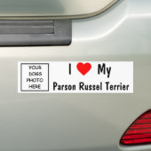 Parson Russel Terrier Bumpersticker (Op auto)