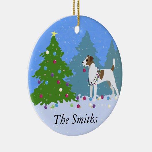 Parson Russell Terrier Décoration Arbre de Noël (Droite)