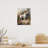 Parson Russell Terrier Dog Art Imprimer Poster (Cuisine)