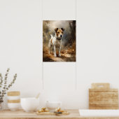 Parson Russell Terrier Dog Art Print Poster (Keuken)