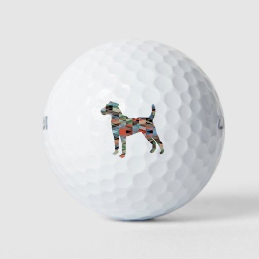 Parson Russell Terrier Hondenras Geo Play Golfballen (Voorkant)
