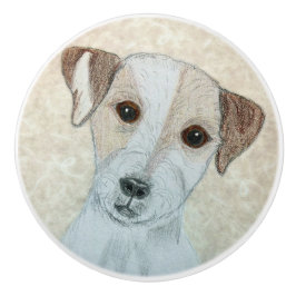 Parson Russell Terrier Keramische Knop