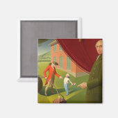 Parson Weems' Fable, 1939, van Grant Wood Magneet (Voorkant / Achterkant)