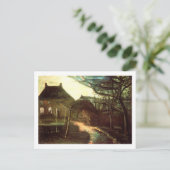 Parsonage bij Nuenen door Moonlight, Vincent van G Briefkaart (Staand voorkant)